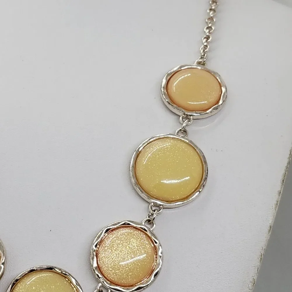 Rose Gold Tone Citrus Colors‎ Necklace